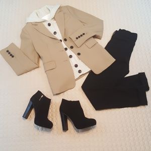 🌳 J.Crew Tan Cotton Blend Blazer